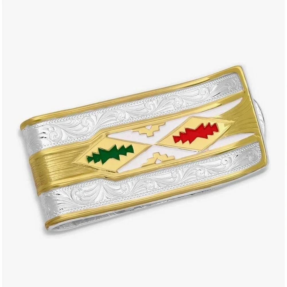 Montana Silversmiths Fine Silver Mexican‎ Pride Money Clip - Retail $90 - NEW!